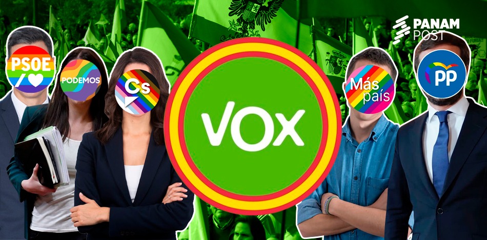 Todos los partidos de España usaron la bandera LGBT, salvo Vox