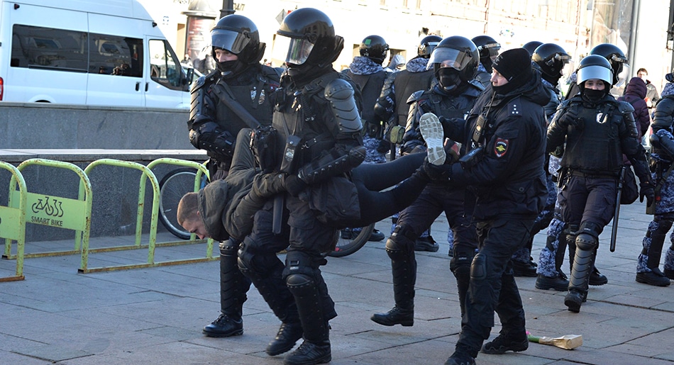 Represión en Rusia: más de 3500 detenidos por protestar contra la guerra