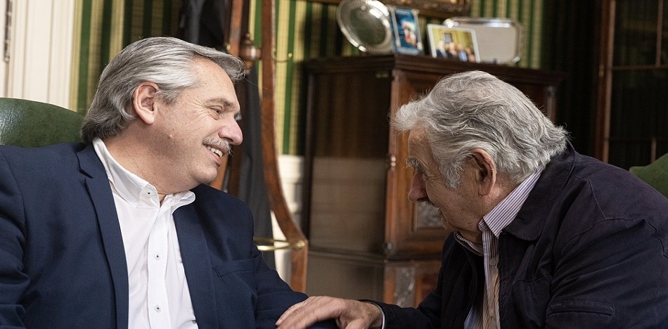 Alberto Fernández y Pepe Mujica