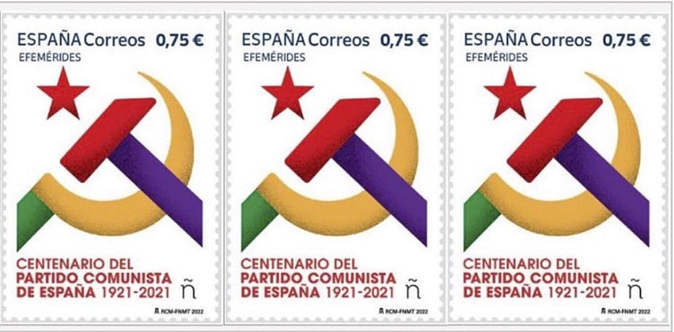 Justicia española prohíbe circulación de estampilla comunista