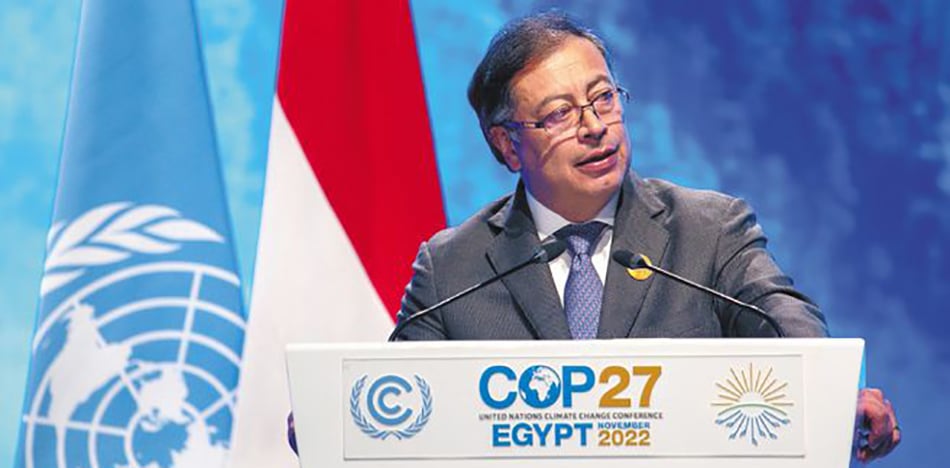 Gustavo Petro en la COP27 en Egipto