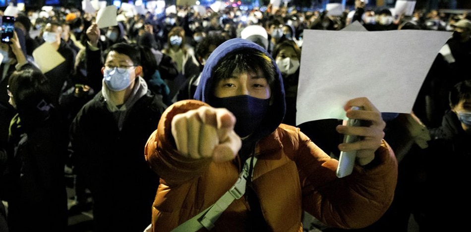 ¿Los hinchas sin mascarilla en el mundial desencadenaron las protestas en China?