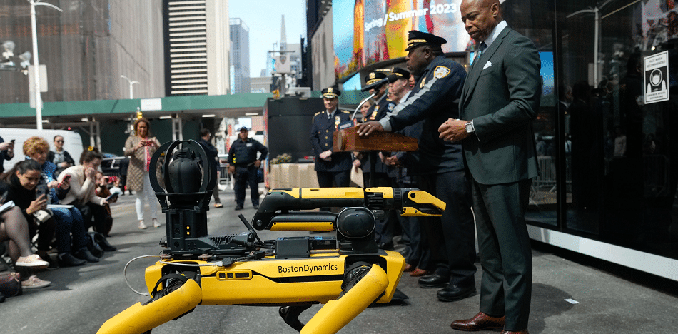 robots policías en Nueva York