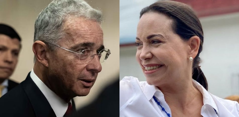 Uribe apuesta todo por María Corina Machado para derrotar a Maduro