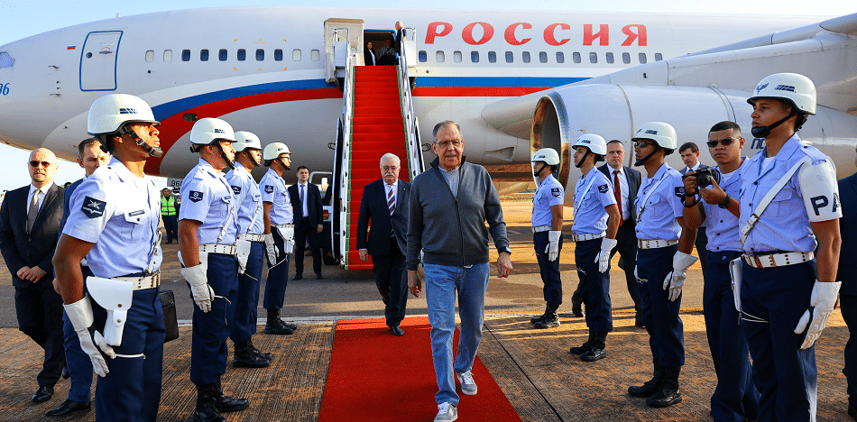canciller ruso Serguéi Lavrov en Brasil
