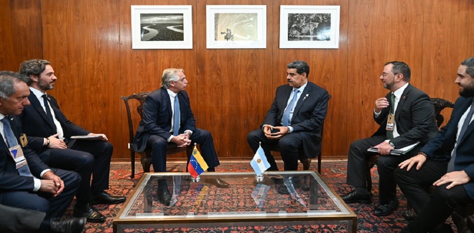 Alberto Fernández y Maduro