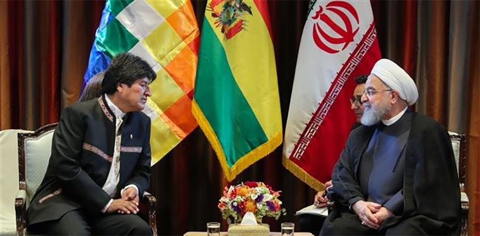 Evo Morales y presidente de Irán