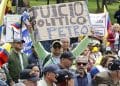 Juicio político y destitución piden en marchas contra Gustavo Petro