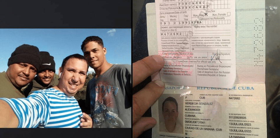 pasaportes de cubanos en la guerra de Rusia contra Ucrania