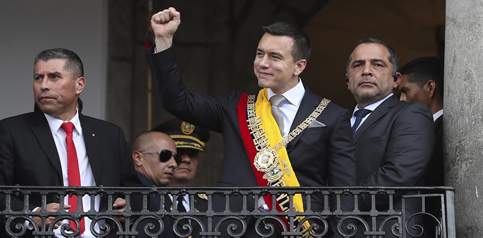 Daniel Noboa asume como presidente de Ecuador con reformas urgentes