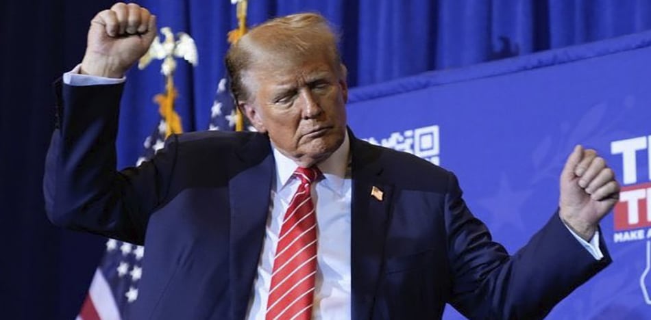 Trump celebra su triunfo en New Hampshire: "Qué gran victoria"