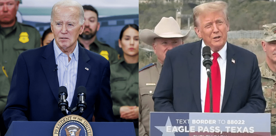 Biden y Trump buscan en la frontera impulso para las elecciones