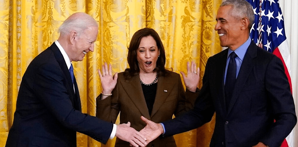 obama y kamala harris