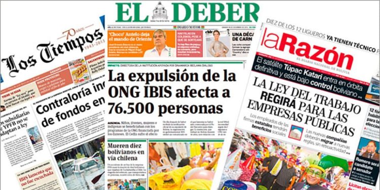 La mala hora de los medios impresos en Bolivia