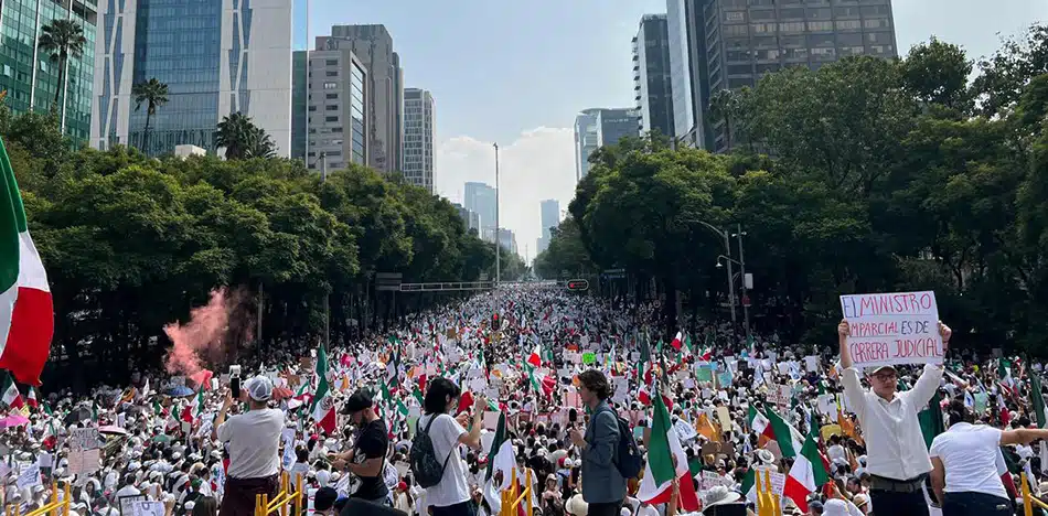 Estudiantes de Derecho se levantan contra la reforma judicial en México