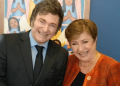 Kristalina Georgieva tiene una buena relación con el presidente argentino. (X)