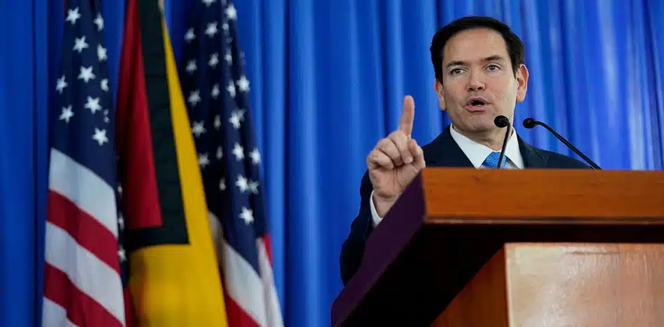 Marco Rubio lanza amenaza militar a Maduro desde Guyana tras llamar "ilegítimo" el reclamo del Esequibo