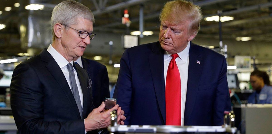 celulares y computadoras no tendrán aranceles: Donald Trump se reunió con el CEO de Apple, Tim Cook
