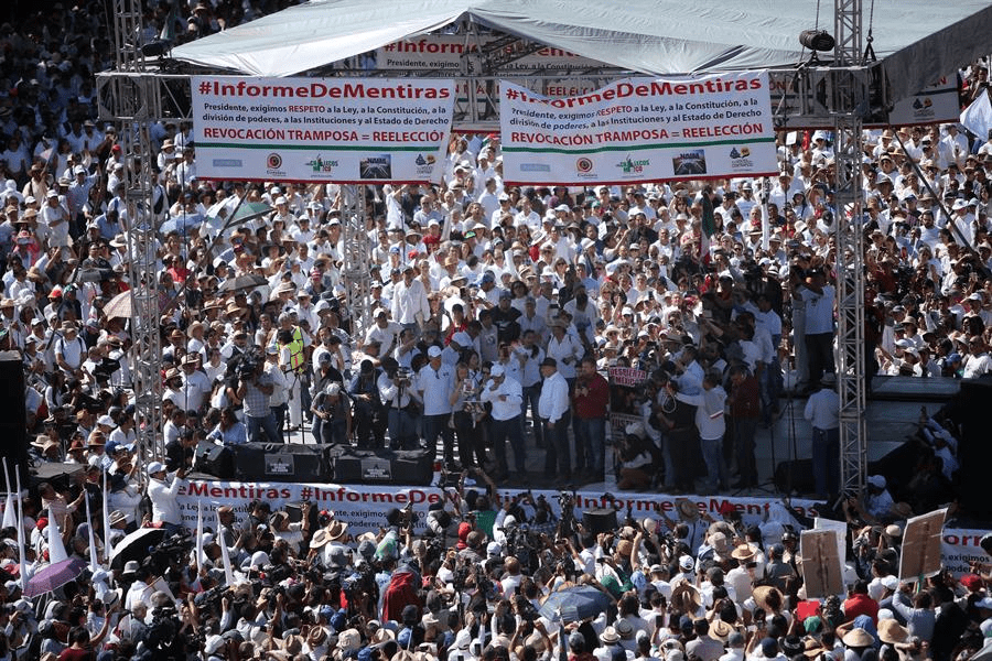 "No más sangre", primer aniversario de AMLO convoca marcha en contra