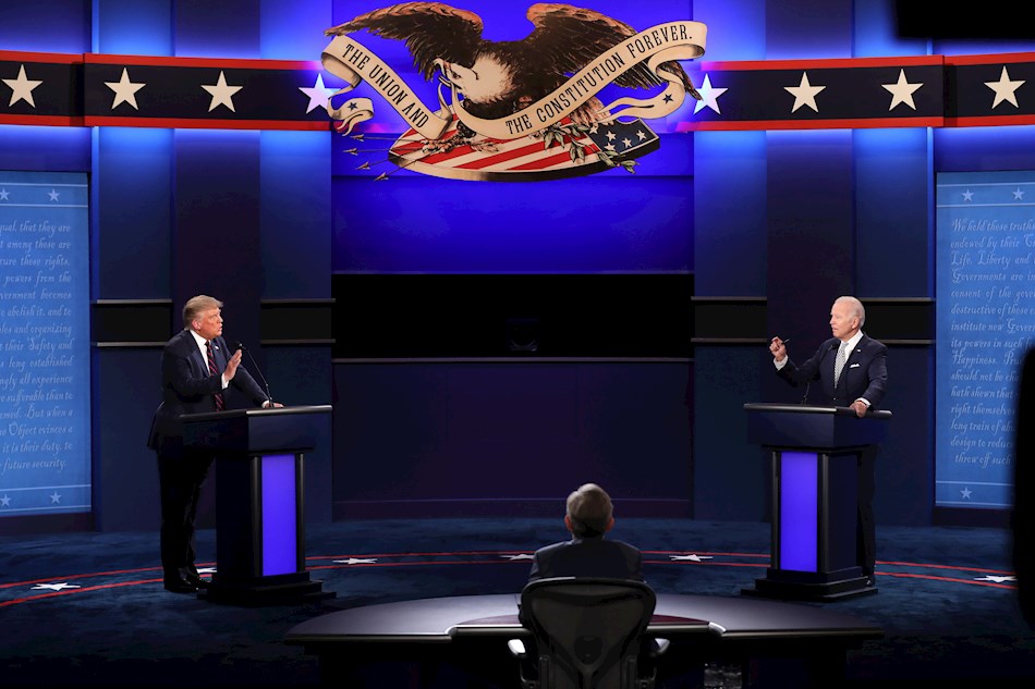 Último round en EEUU: otro debate moderado por un demócrata   trump biden