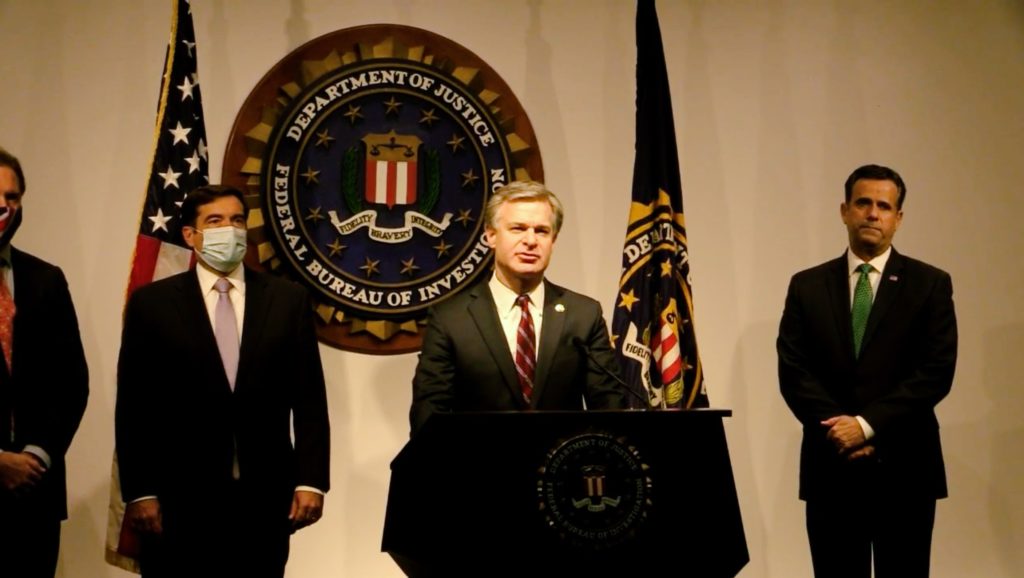 FBI, Christopher Wray, Advertencia del FBI: Irán y Rusia están interfiriendo en las elecciones de EEUU 
