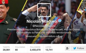 Maduro se encuentra como la tercera figura pública más retuiteada después del Papa Francisco y el Rey de Arabia Saudita. (PanAm Post)