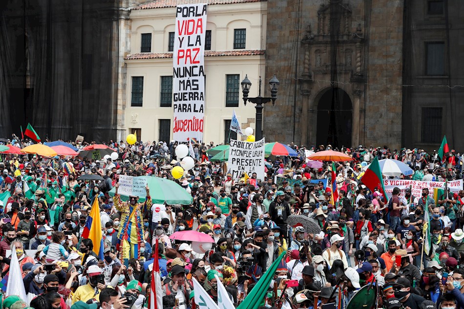 La izquierda se lanza a la calle en nueva jornada de protestas en Colombia paro nacional 